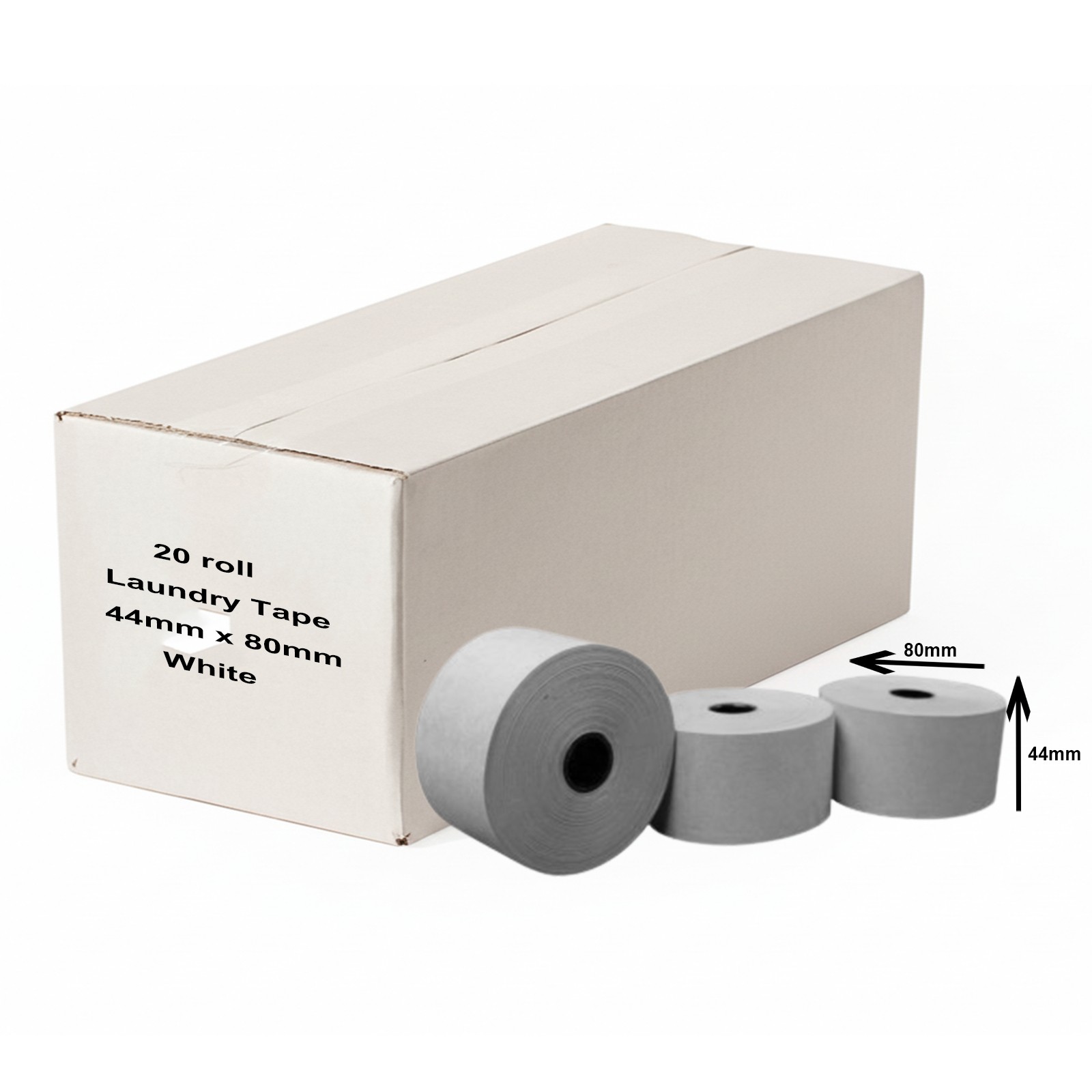 Till Roll All Colour 44mm x 80mm Laundry Tape Boxed 20 - Image 2