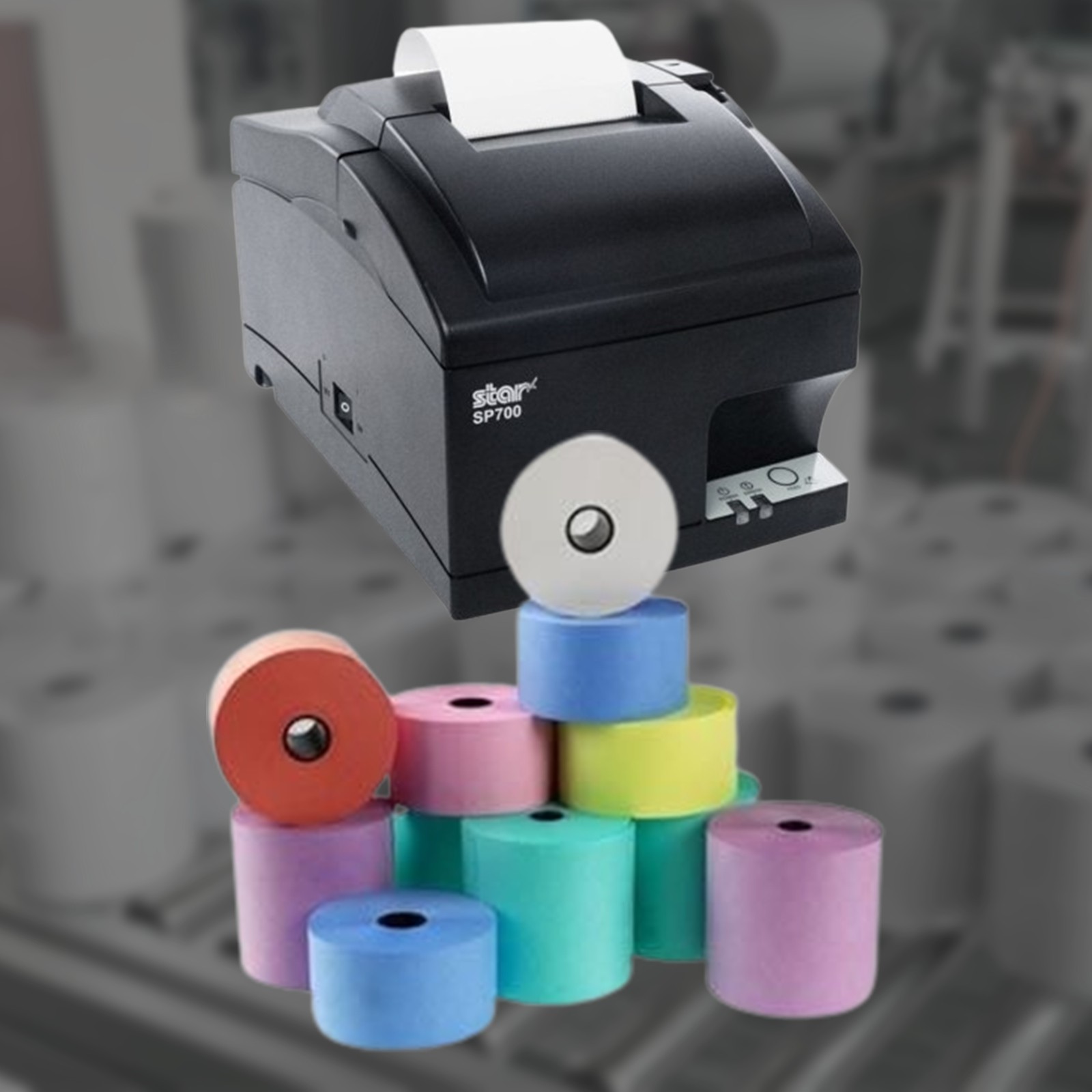 Till Roll All Colour 44mm x 80mm Laundry Tape Boxed 20